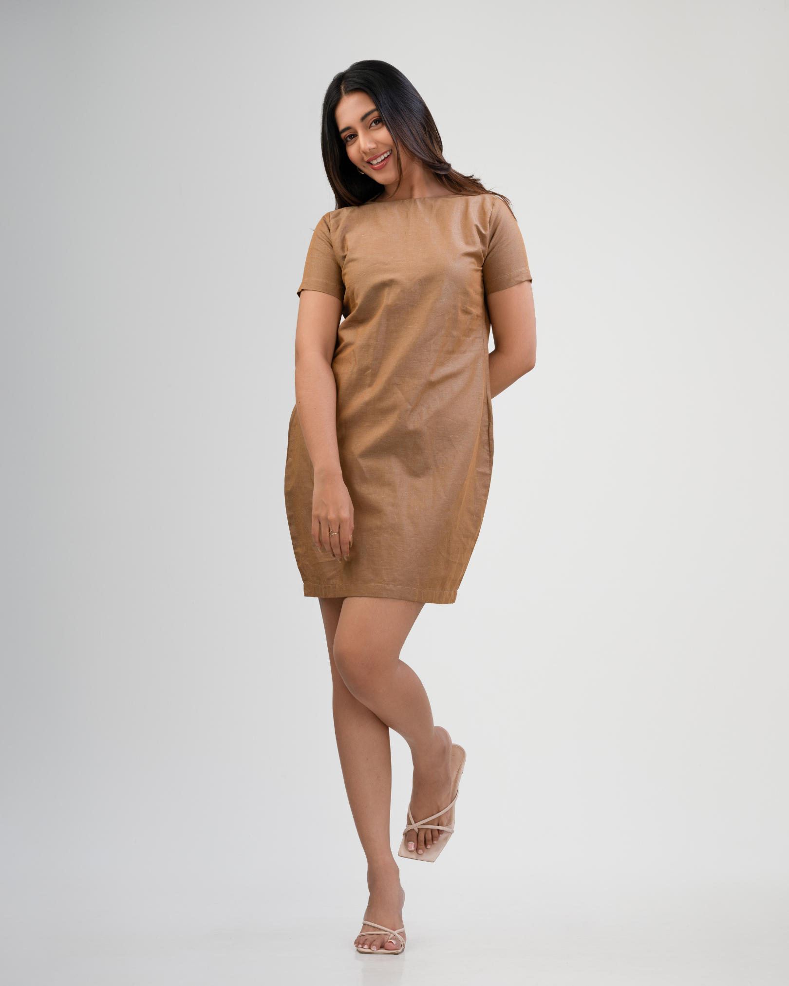 Mocha Muse Short Dress