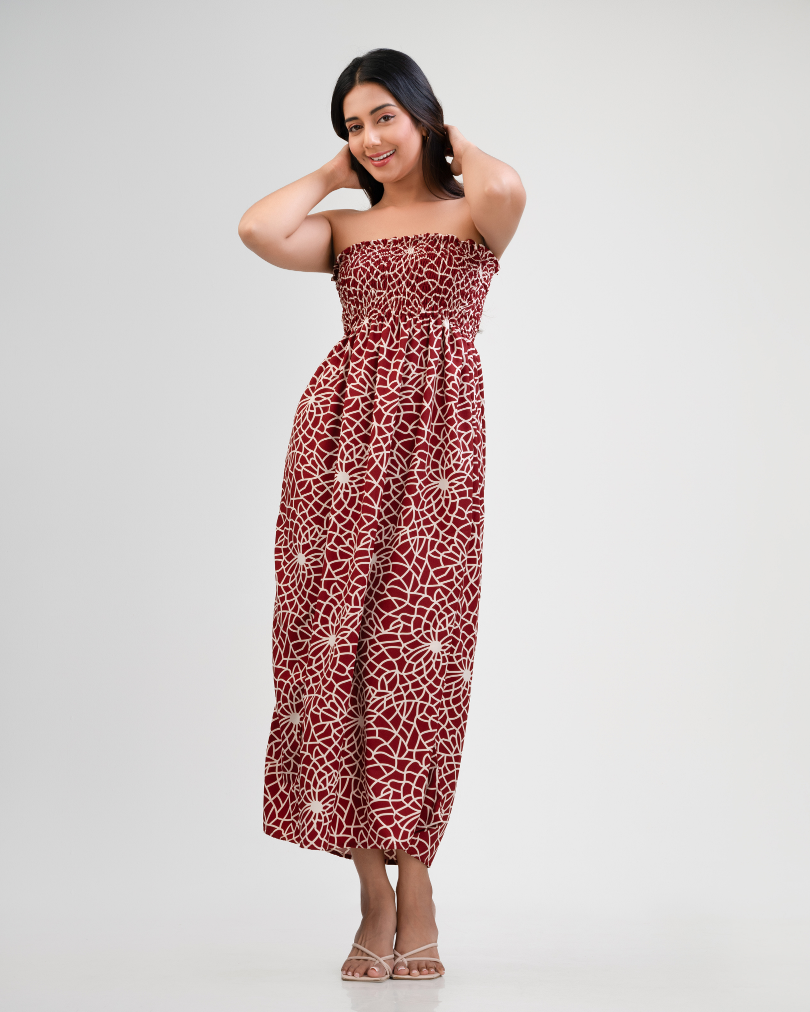 Sunset Bloom Tube Dress