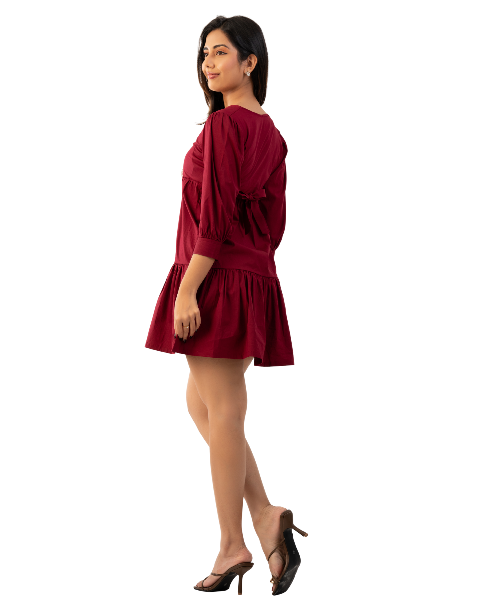 Maroon Everyday Mini Dress