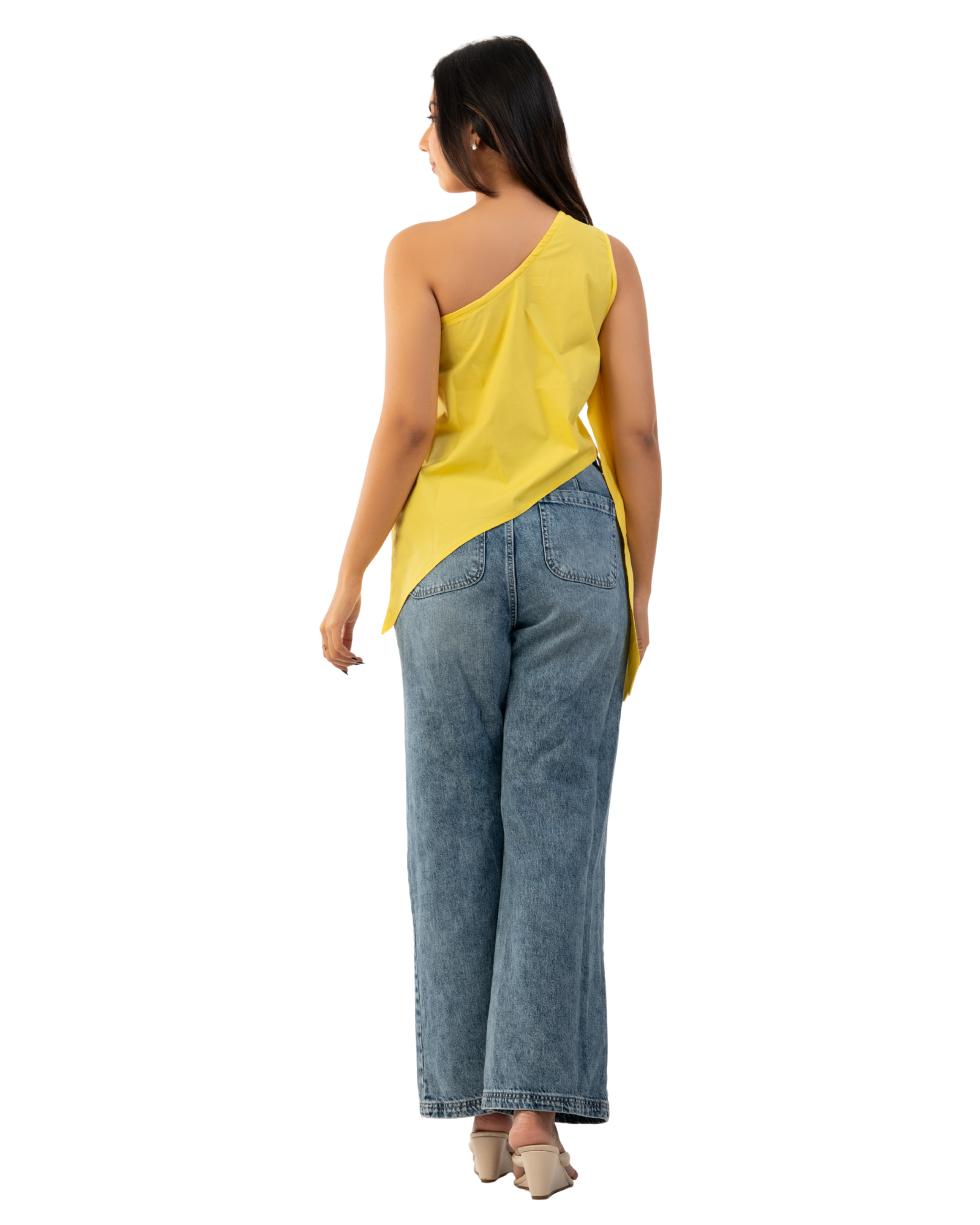 Soleil One Shoulder Cotton Top