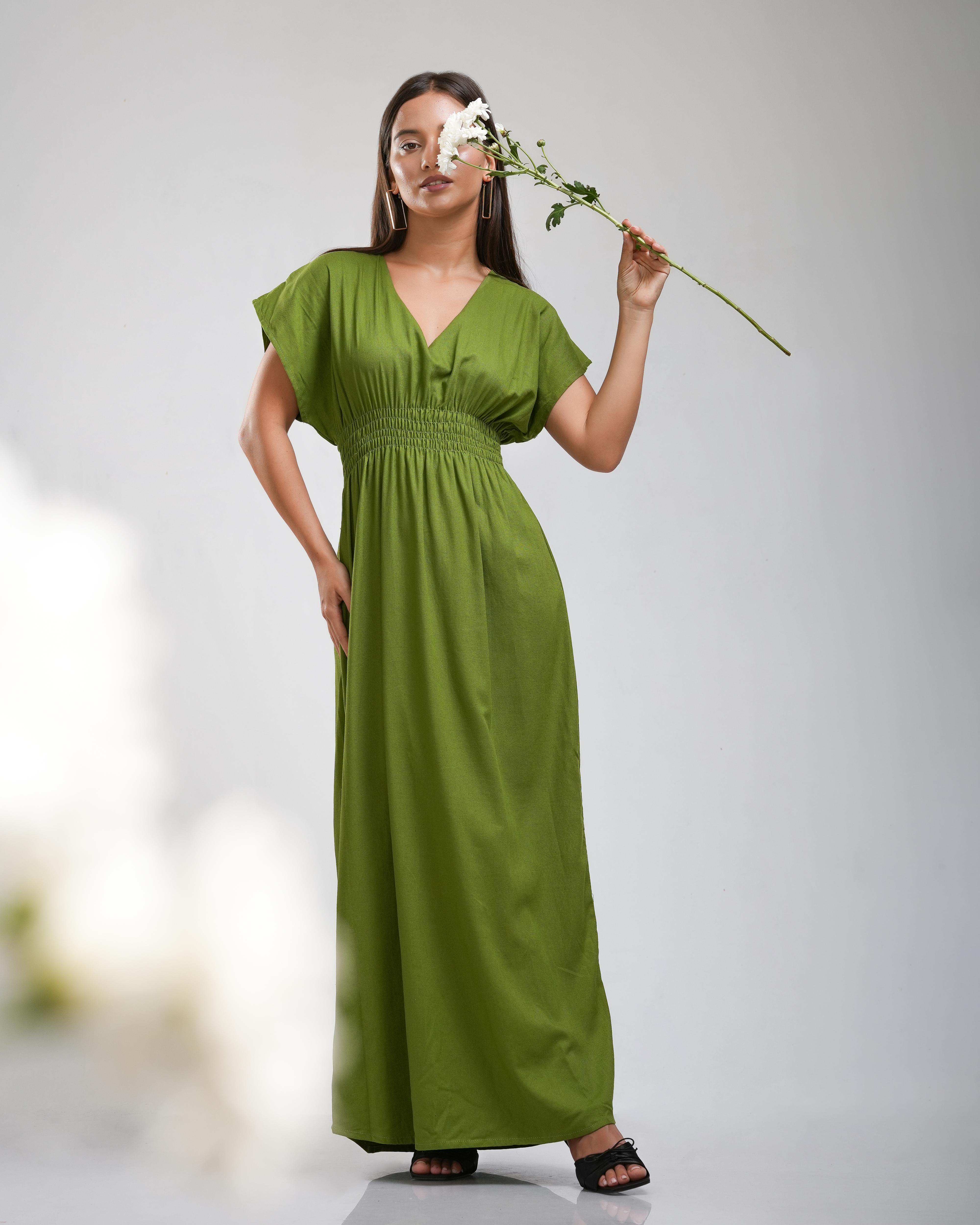 Olive Grace Maxi Dress
