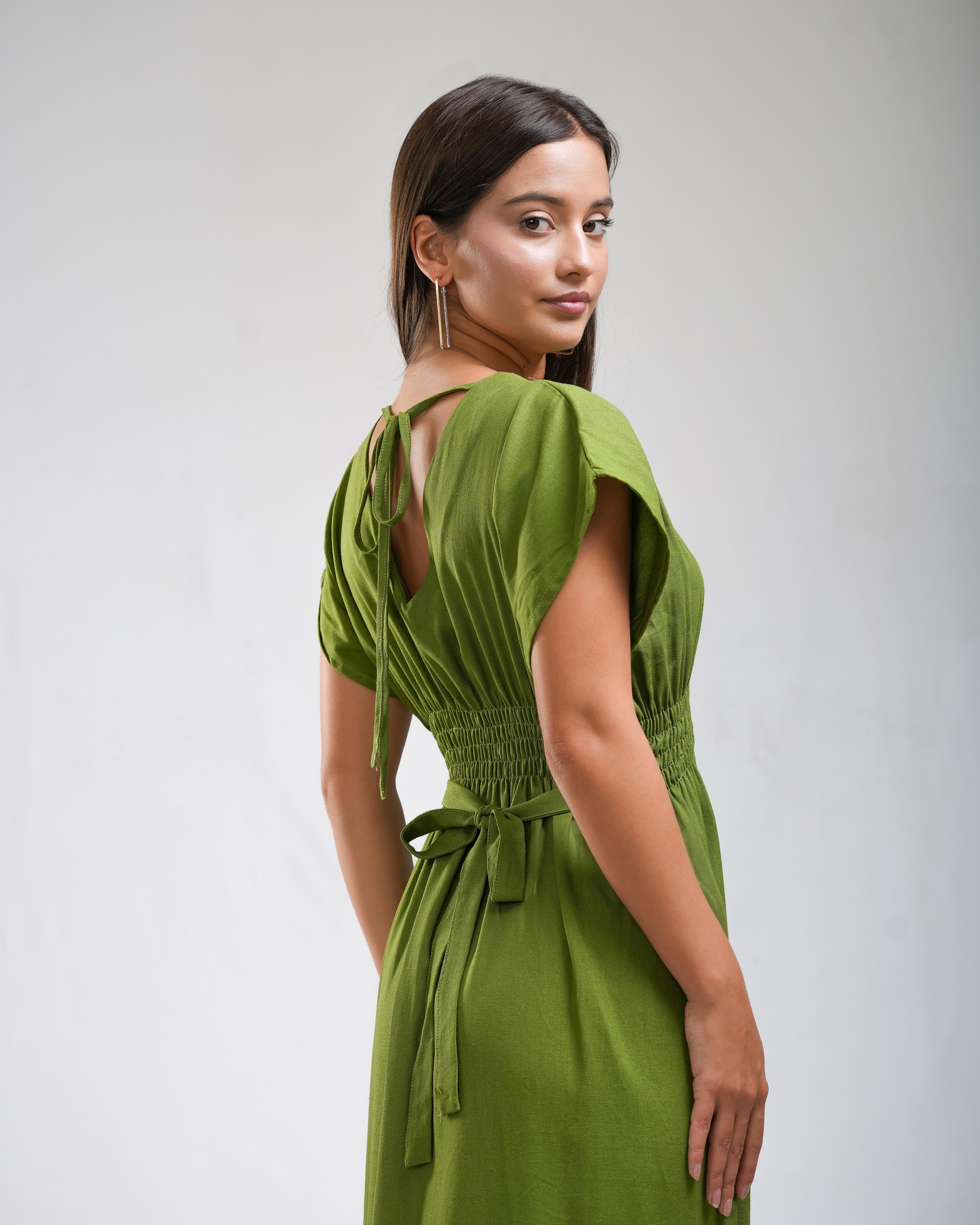 Olive Grace Maxi Dress