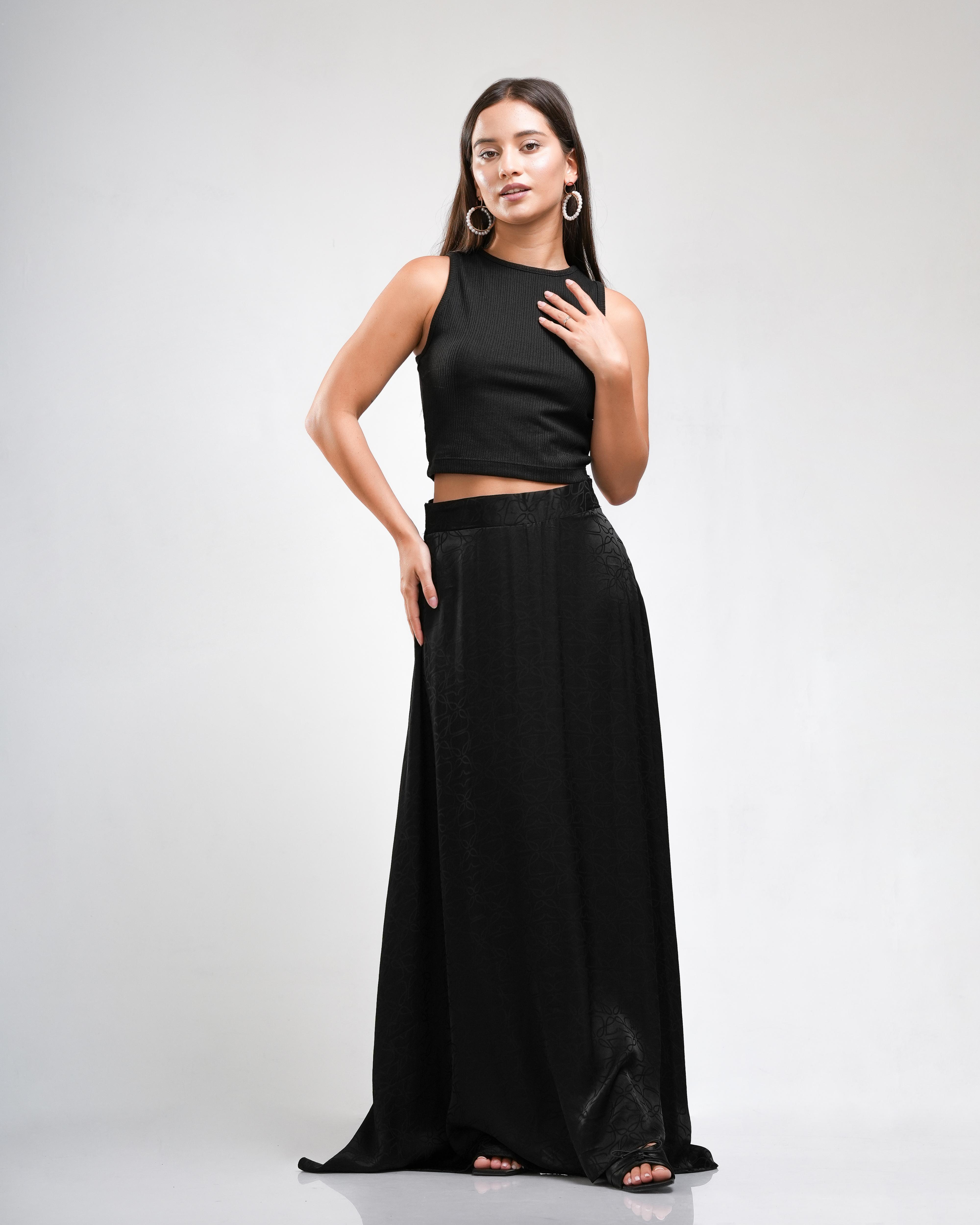 Noir Flow Skirt