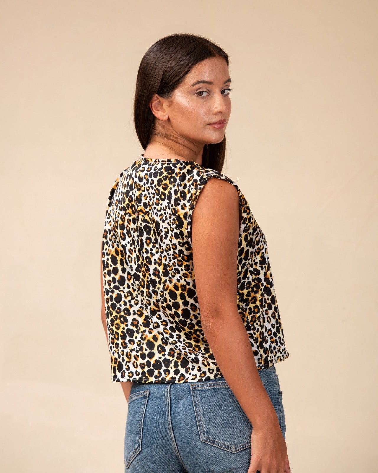The Dot Print Tie Top