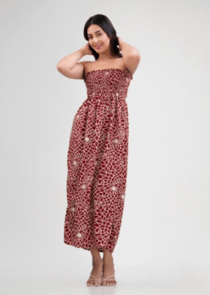 Sunset Bloom Tube Dress